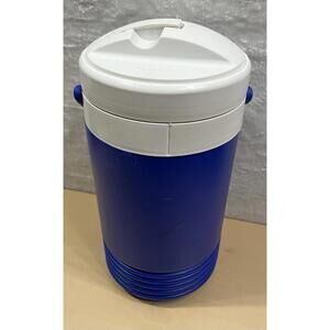 IGLOO 1 GALLON WATER COOLER (BLUE/WHITE, VINTAGE USA MADE)